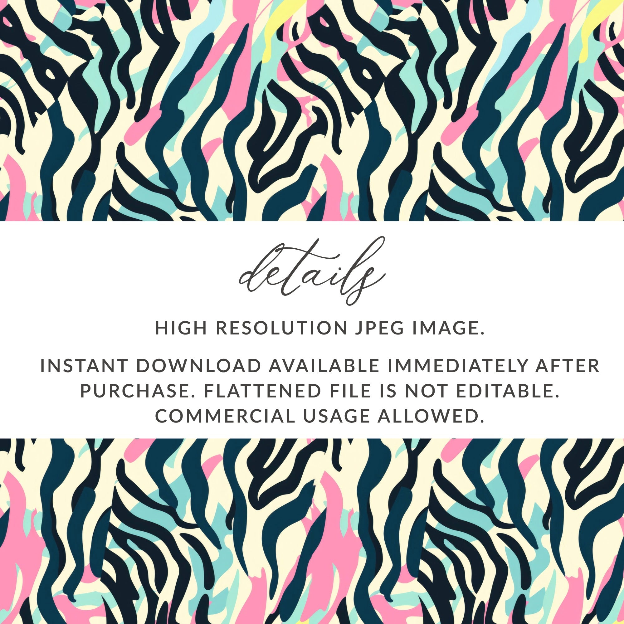 Colorful Abstract Animal Print High Resolution JPEG Image