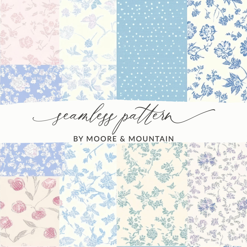 Seamless Pattern Collection by Moore & Mountain