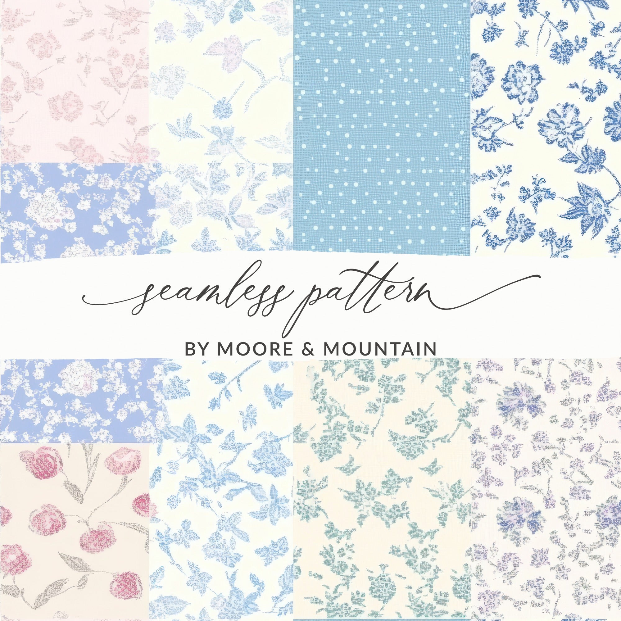 Seamless Pattern Collection by Moore & Mountain