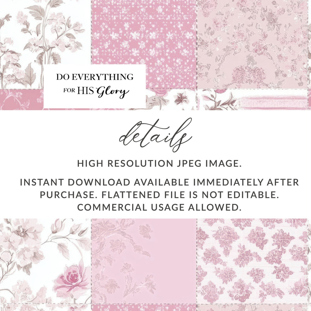 High Resolution Floral JPEG Instant Download Image
