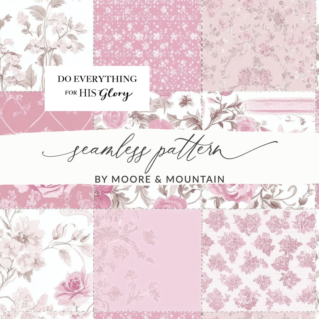 Do Everything For His Glory Seamless Pattern Design
