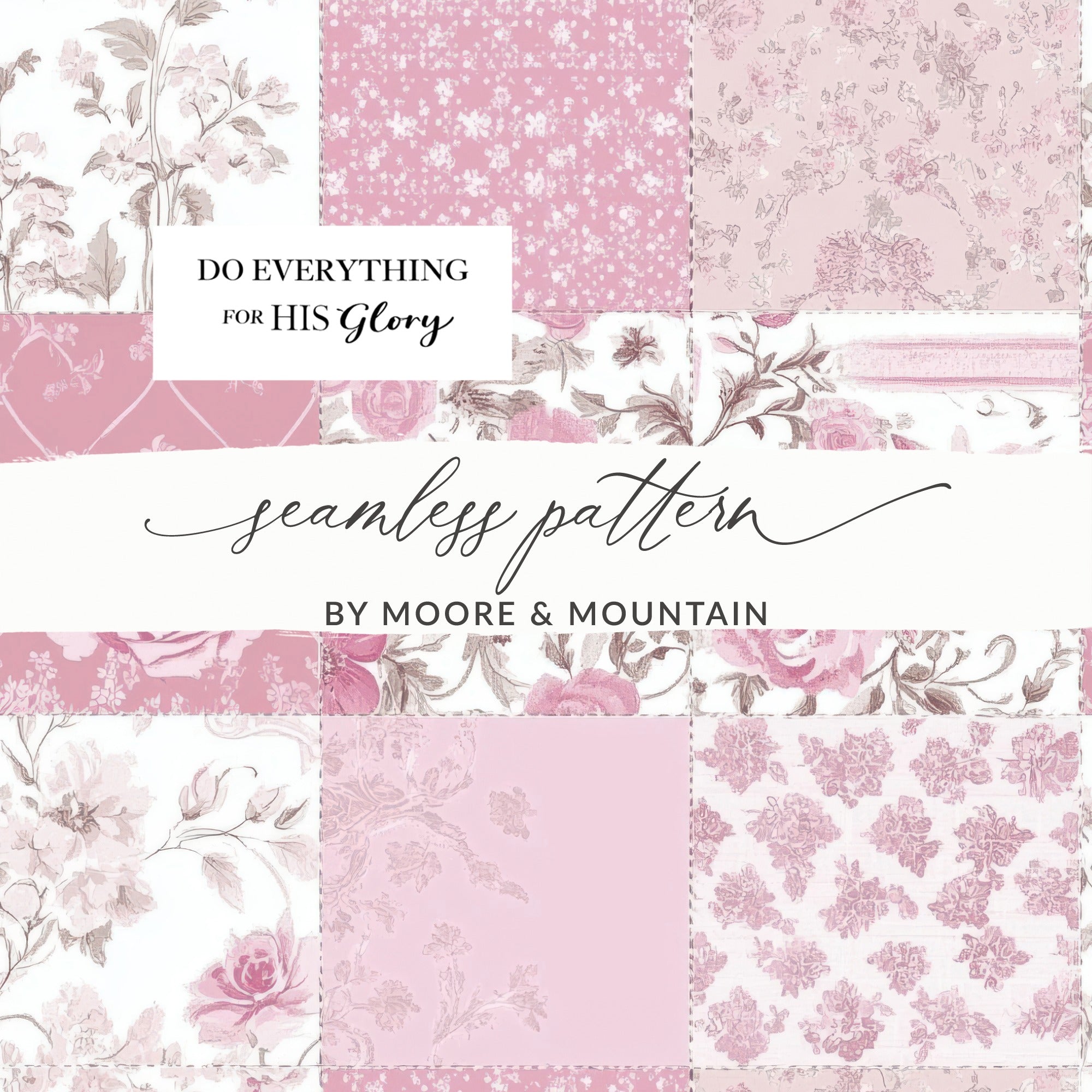 Do Everything For His Glory Seamless Pattern Design