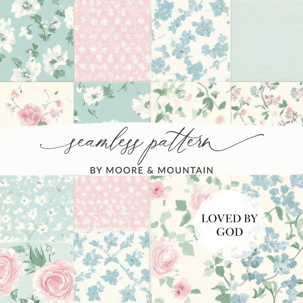 Floral Seamless Pattern By Moore and Mountain Designs