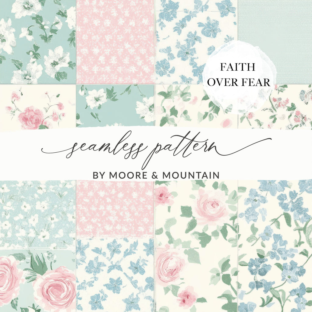 Floral Seamless Pattern Collection by Moore Mountain