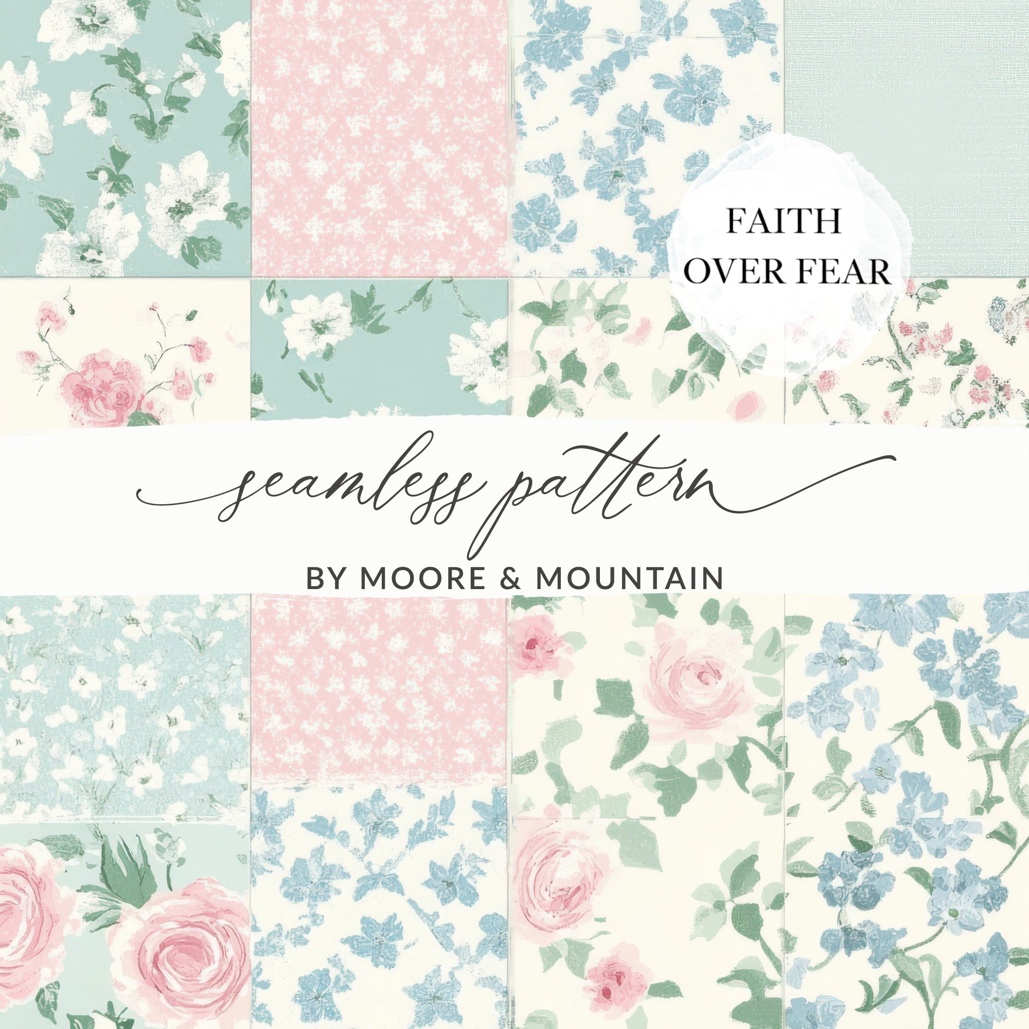 Floral Seamless Pattern Collection by Moore Mountain