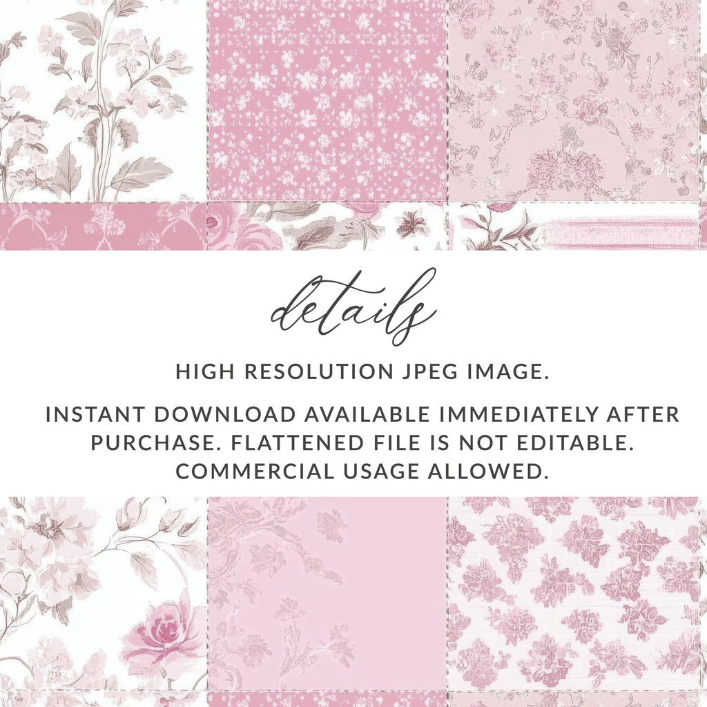 High Resolution Floral Pattern Digital Download