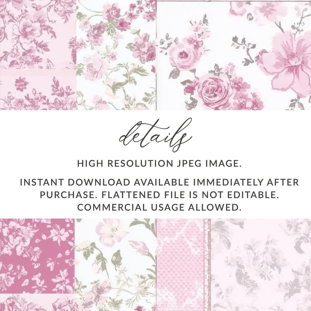High Resolution Floral JPEG Image Instant Download