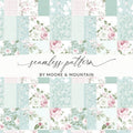 Floral and Pastel Patchwork Seamless Pattern by Moore Mountain