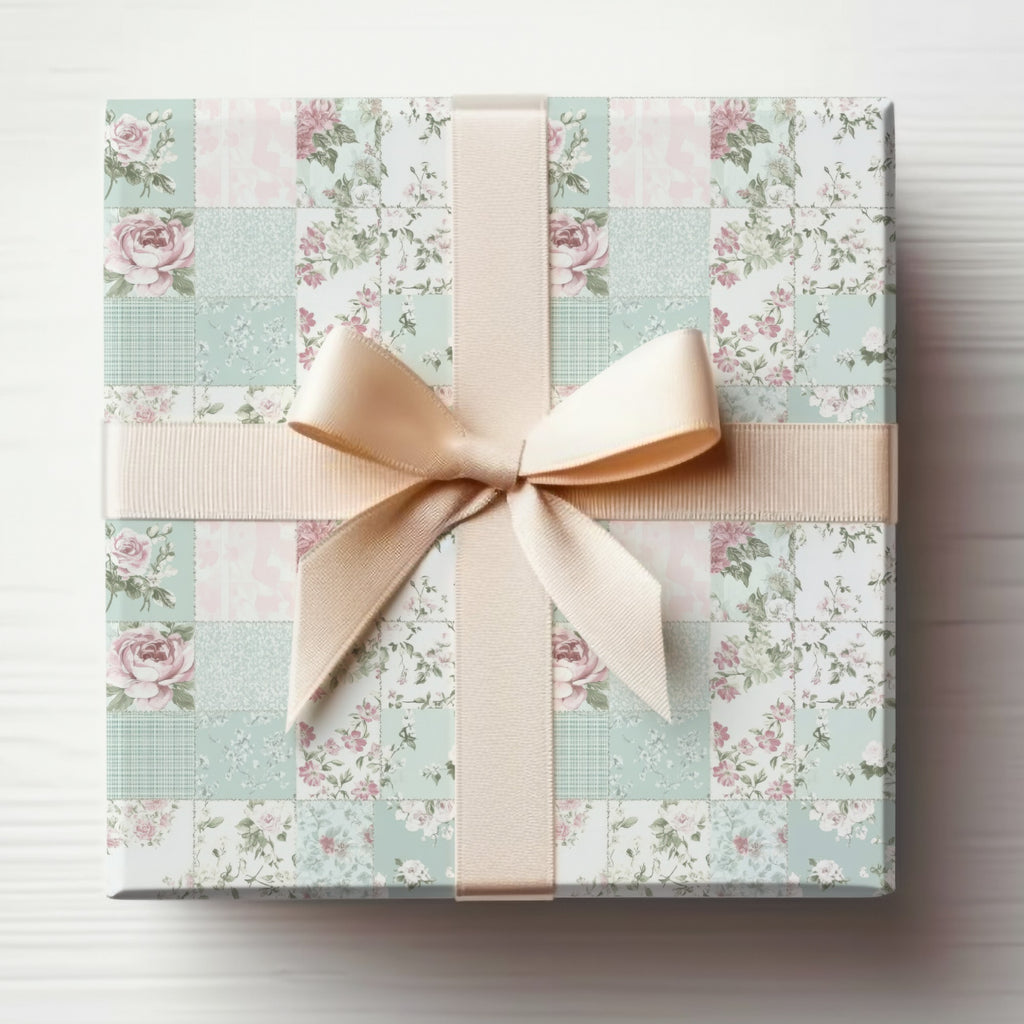Elegant Floral Patchwork Design Gift Box