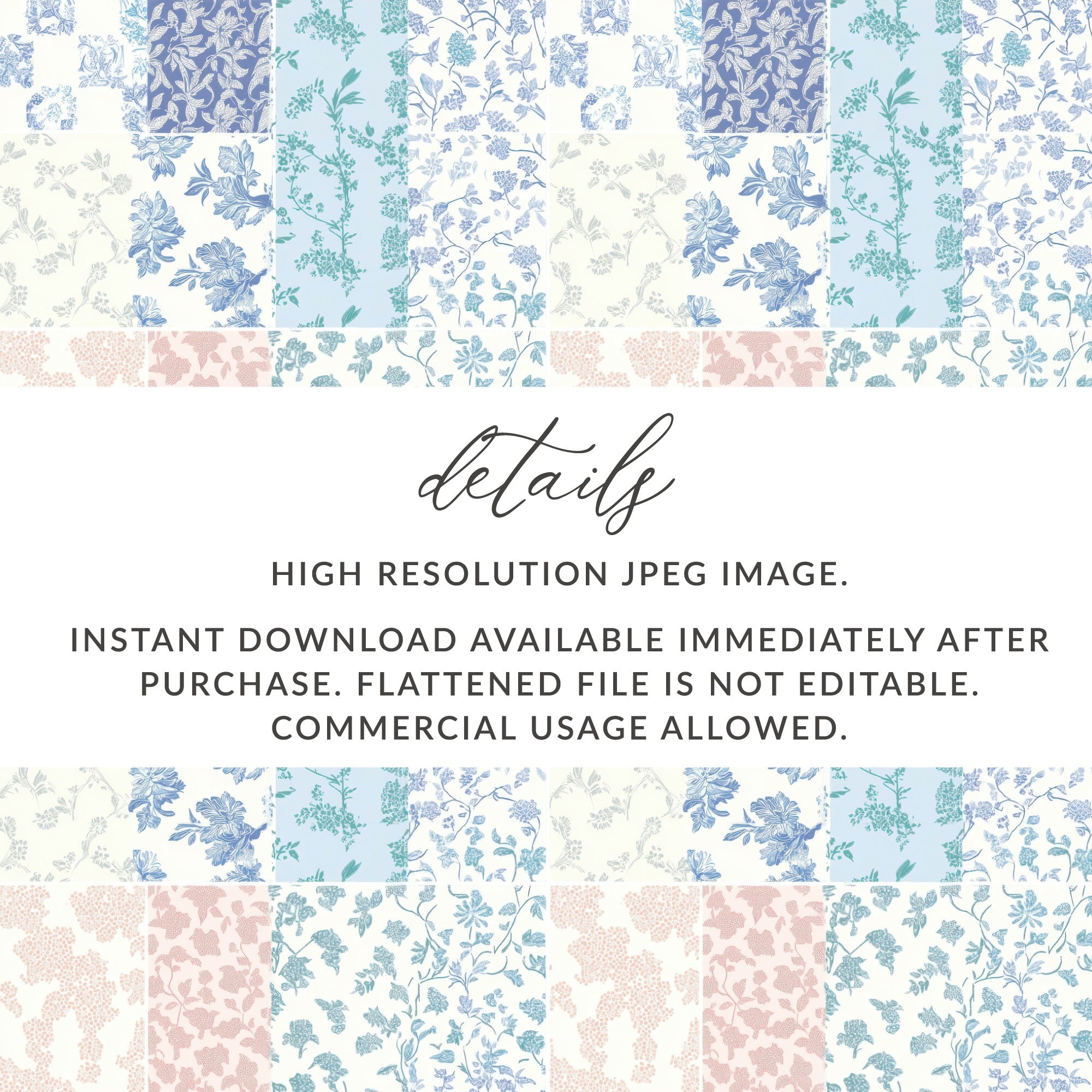 Instant Download High Resolution JPEG Image Flattened File