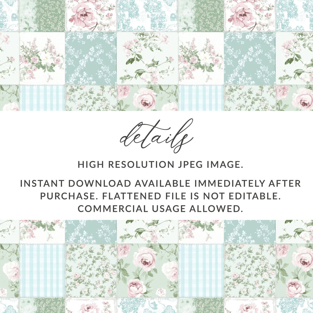 High Resolution Instant Download Floral Pattern JPEG