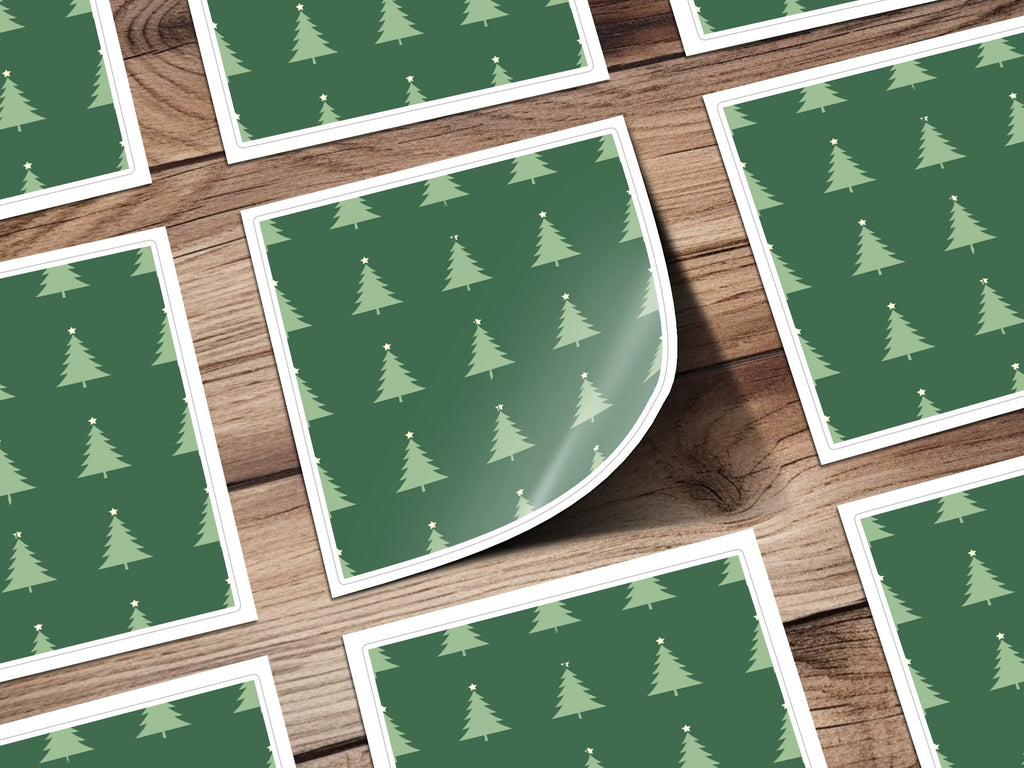 Christmas Tree Pattern T-Shirt, Digital Paper, Festive Design, Holiday Shirt, Seamless Pattern, Repeating Design, Christmas Gift, Festive - Moore and Mountain