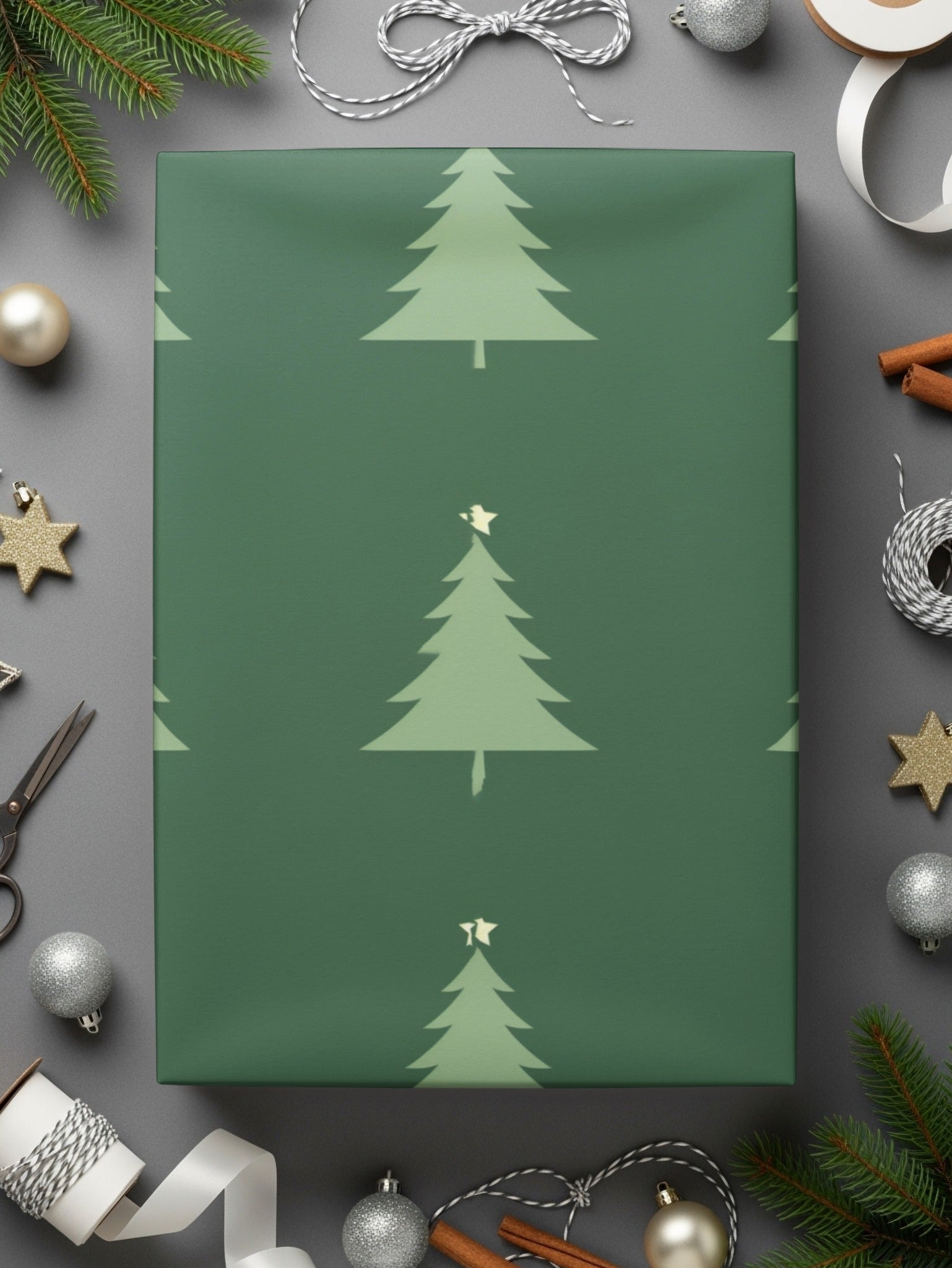 Christmas Tree Pattern T-Shirt, Digital Paper, Festive Design, Holiday Shirt, Seamless Pattern, Repeating Design, Christmas Gift, Festive - Moore and Mountain