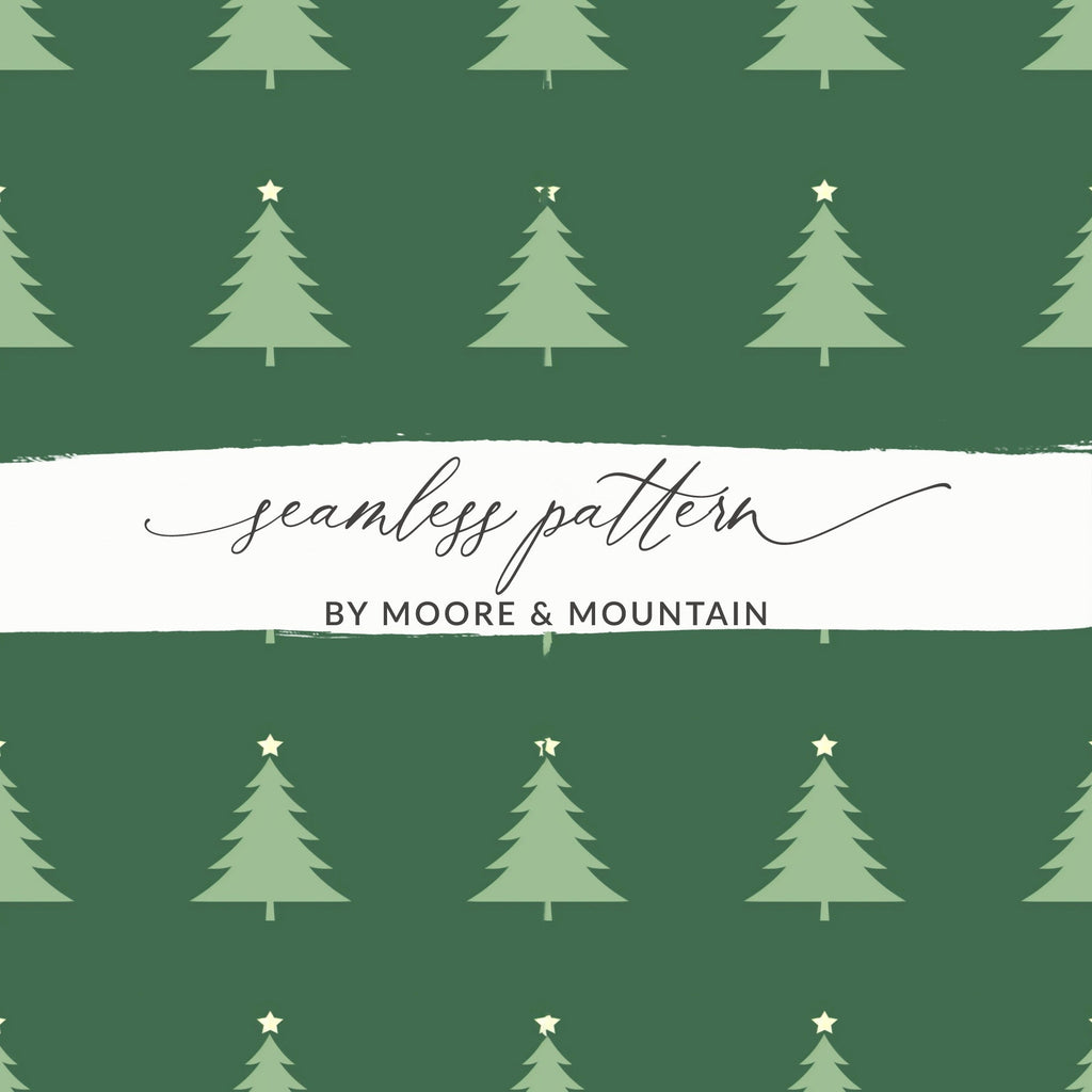 Christmas Tree Pattern T-Shirt, Digital Paper, Festive Design, Holiday Shirt, Seamless Pattern, Repeating Design, Christmas Gift, Festive - Moore and Mountain