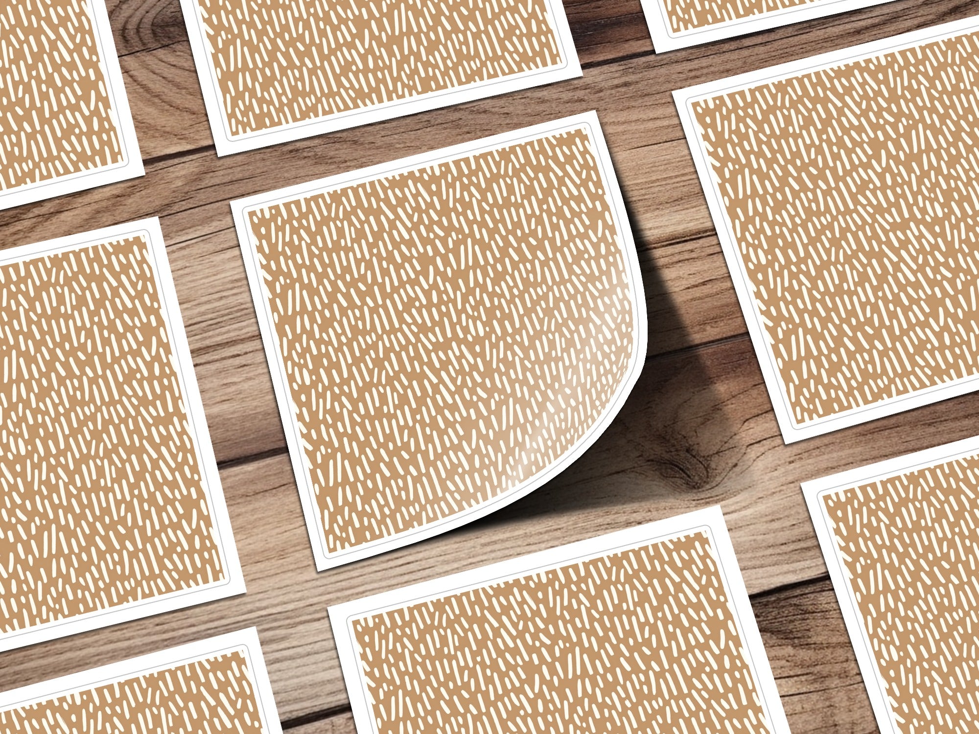 Modern Minimalist Pattern Design Square Sticker Sheets