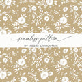 Elegant White Floral Seamless Pattern by Moore & Mountain