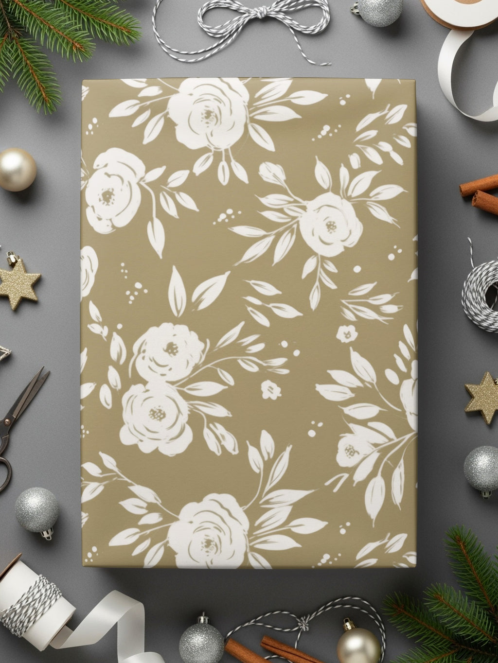 Elegant Floral Pattern Gift Wrap for Special Occasions