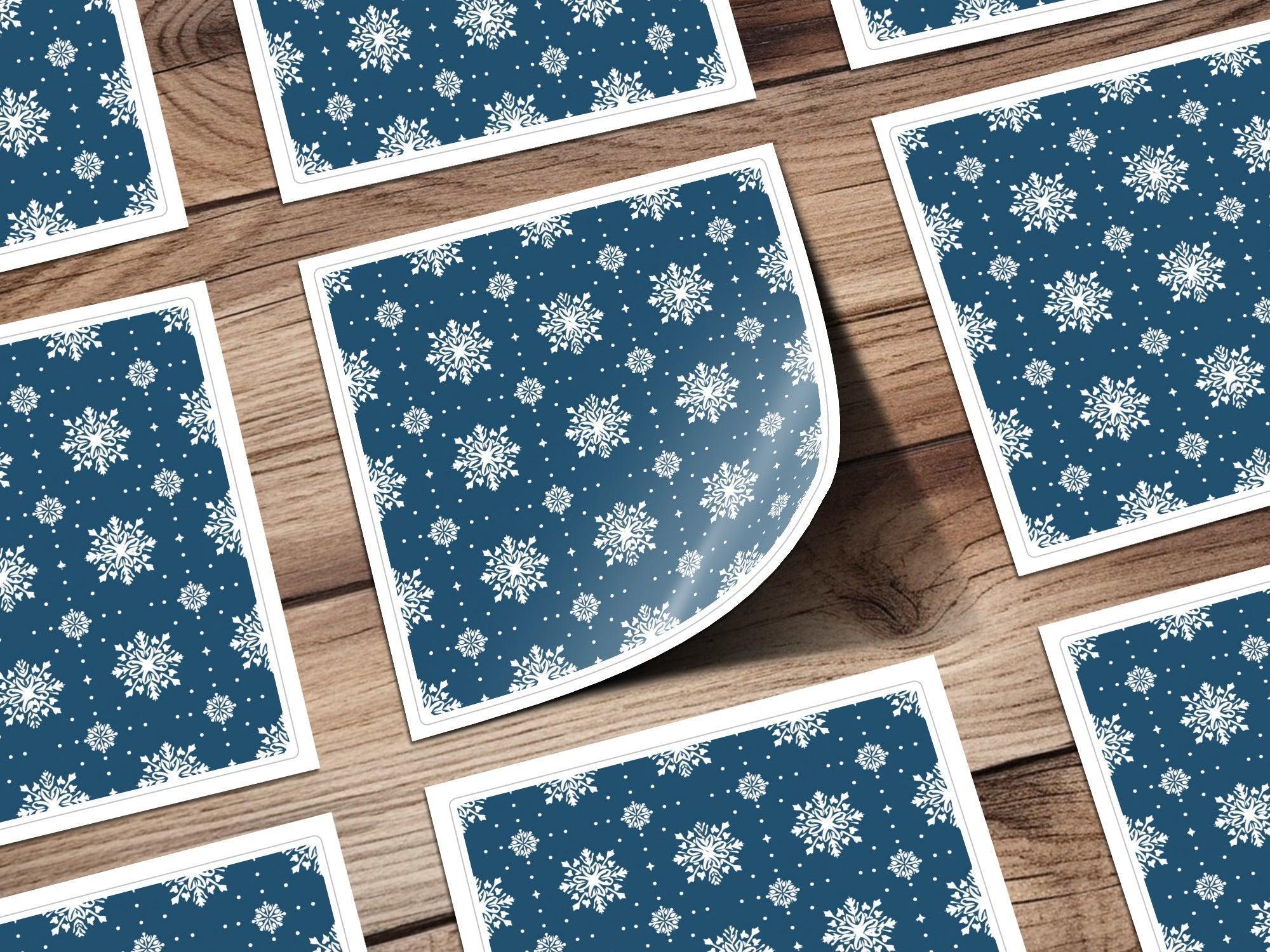 Snowflake Seamless Pattern, Christmas Digital Paper, Winter Festive Design, Holiday Background, Printable Texture, Commercial Use Digital - Moore and Mountain