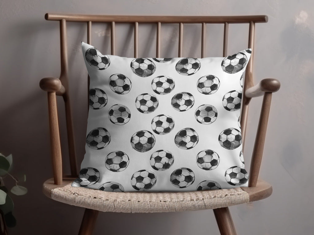 Soccer Ball Seamless Pattern, Digital Paper, Sports Fabric Design, Printable Background, Football Texture, Digital Download - Moore and Mountain
