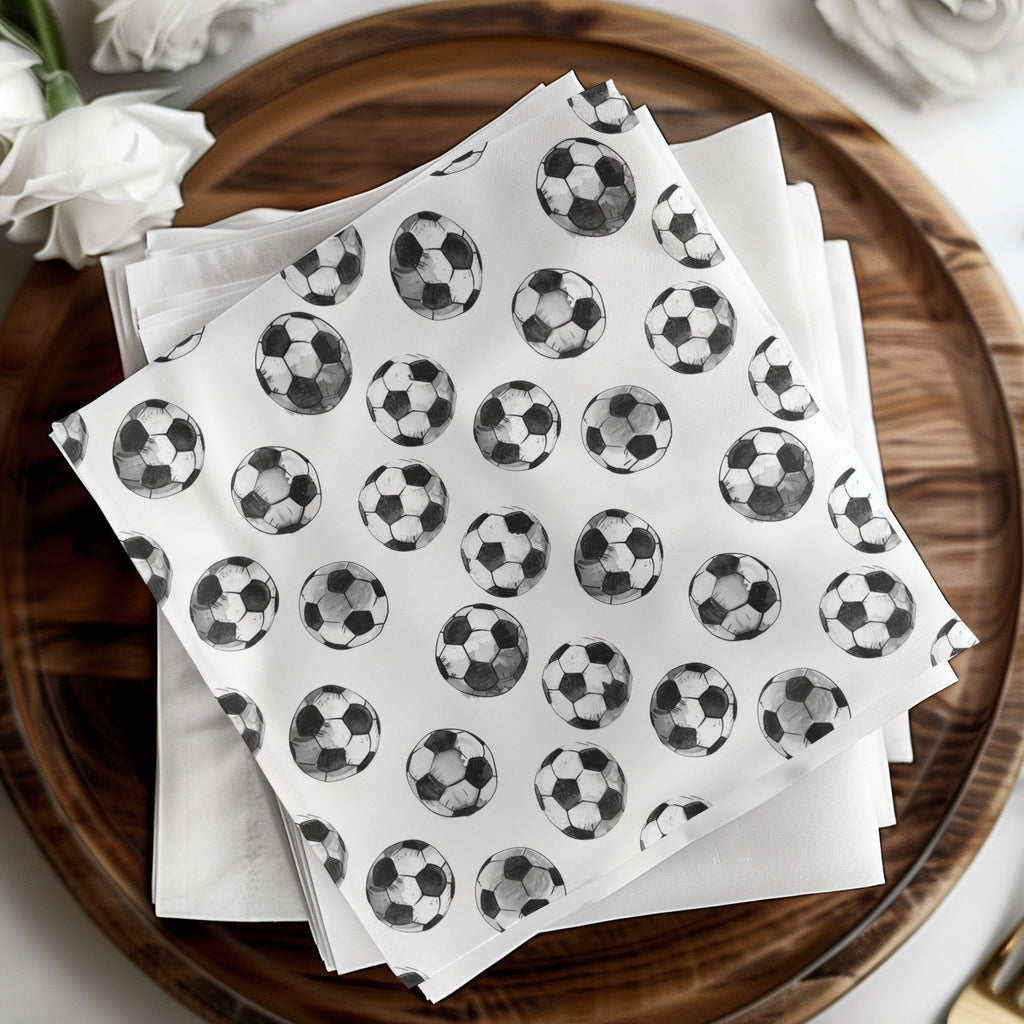 Soccer Ball Seamless Pattern, Digital Paper, Sports Fabric Design, Printable Background, Football Texture, Digital Download - Moore and Mountain