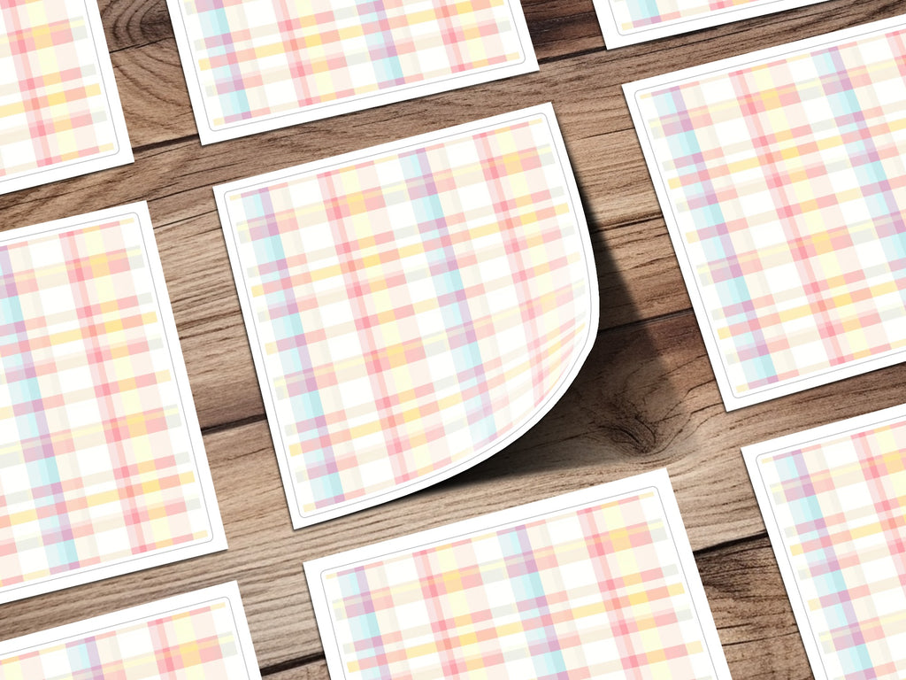 Colorful Pastel Plaid Pattern on Sheets product