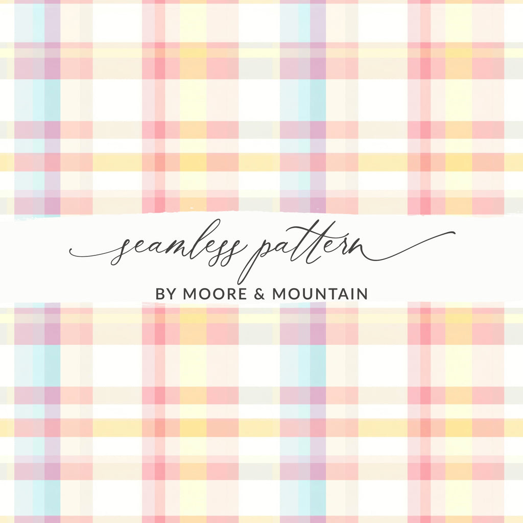 Pastel Plaid Seamless Pattern by Moore & Mountain