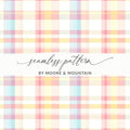 Pastel Plaid Seamless Pattern by Moore & Mountain