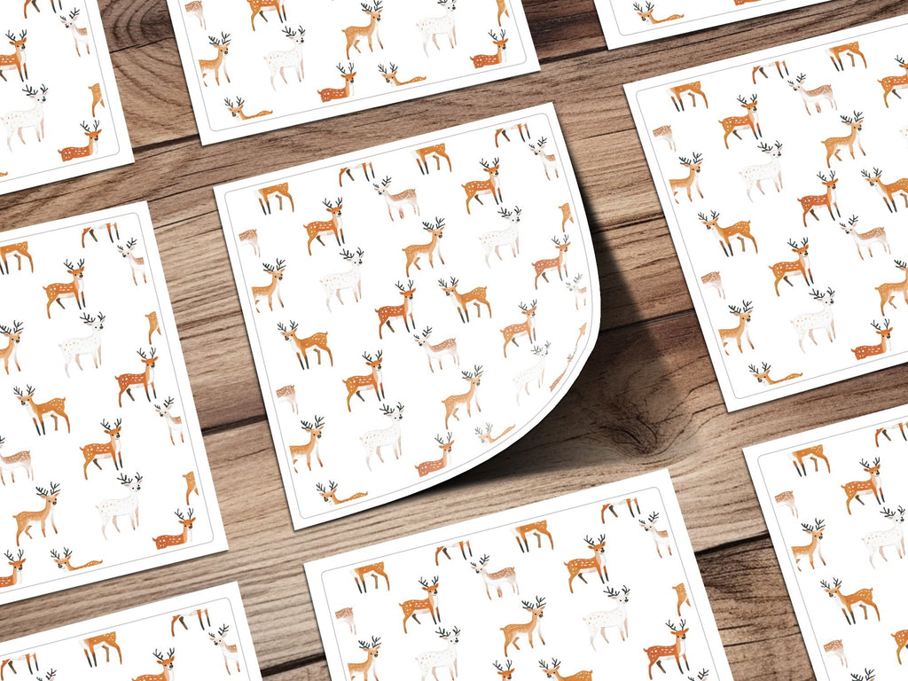 Spotted Deer Pattern Cute Animals Illustration Digital - Moore and Mountain