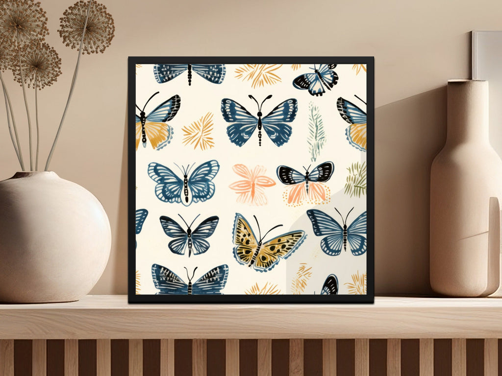 Spring Butterfly Pattern Digital Paper, Seamless Butterfly Background, Scrapbook Paper, Fabric Design, Downloadable Texture, Butterflies - Moore and Mountain