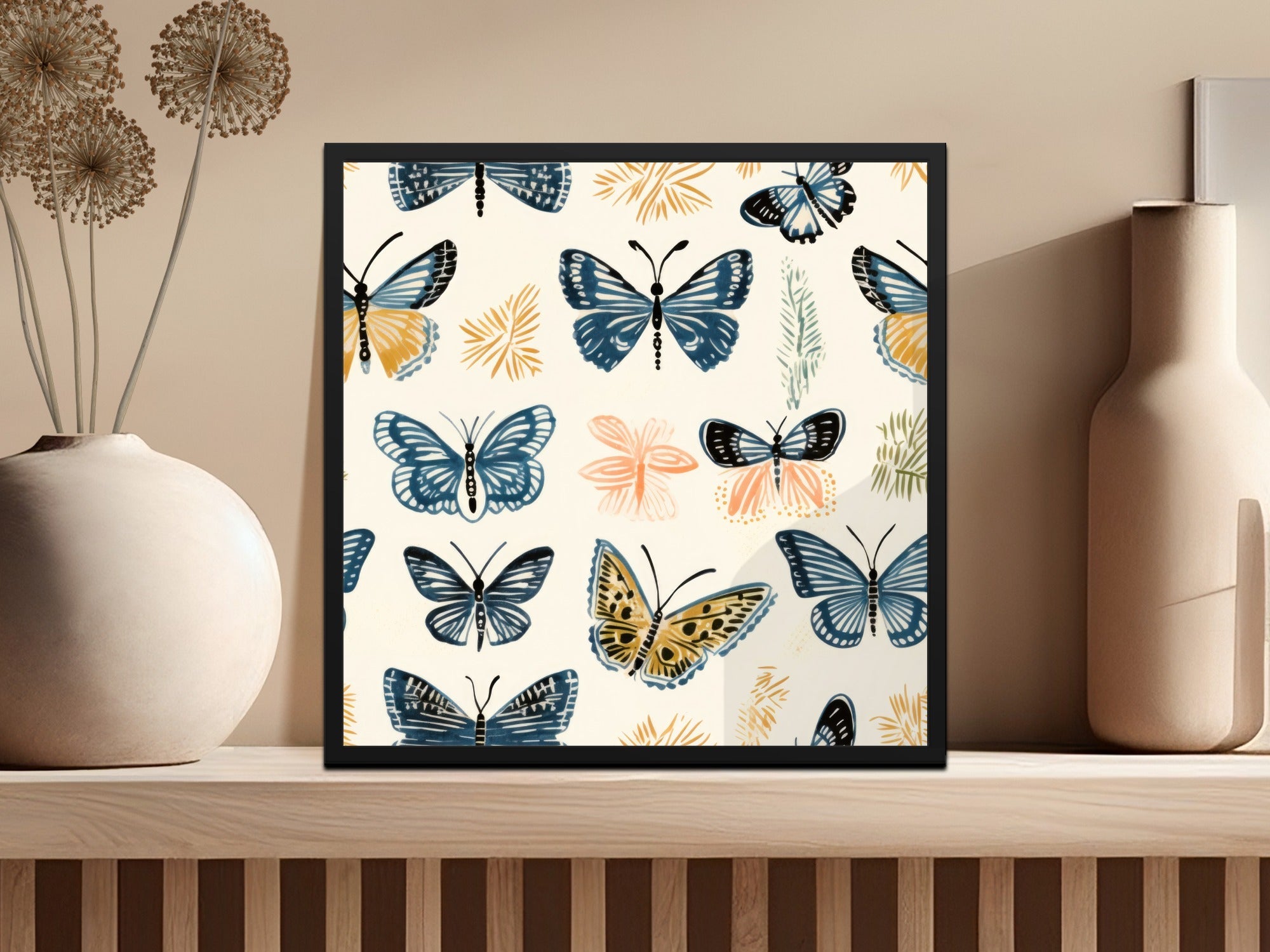Spring Butterfly Pattern Digital Paper, Seamless Butterfly Background, Scrapbook Paper, Fabric Design, Downloadable Texture, Butterflies - Moore and Mountain