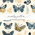 Spring Butterfly Pattern Digital Paper, Seamless Butterfly Background, Scrapbook Paper, Fabric Design, Downloadable Texture, Butterflies - Moore and Mountain