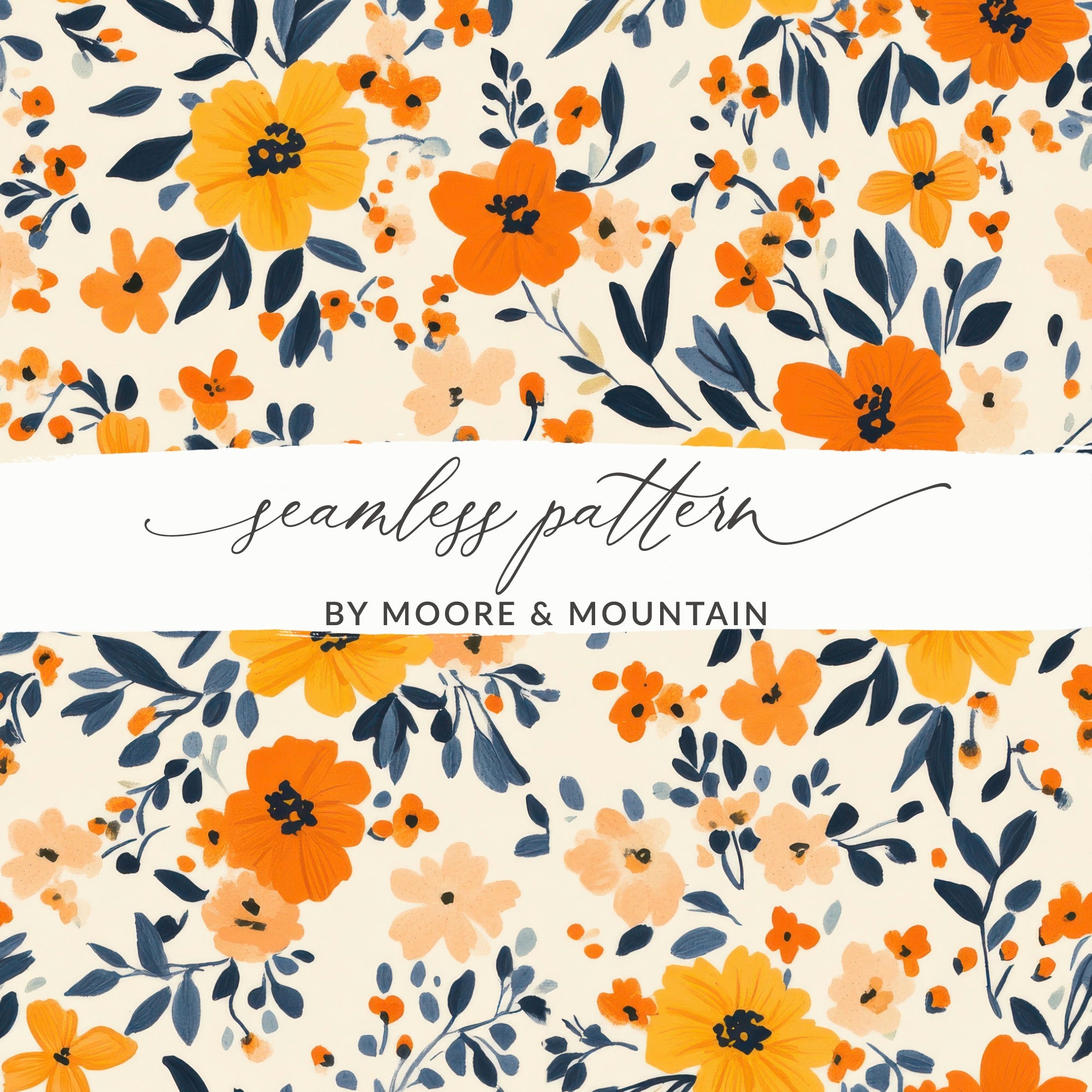 Seamless Pattern by Moore and Mountain floral print