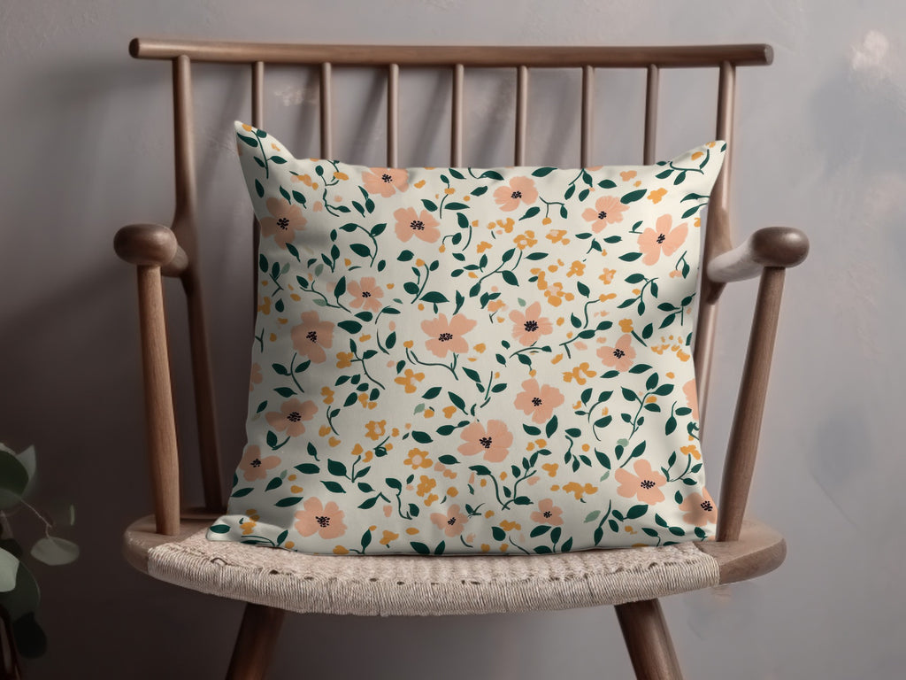 Floral Pattern Decorative Pillow for Home Decor