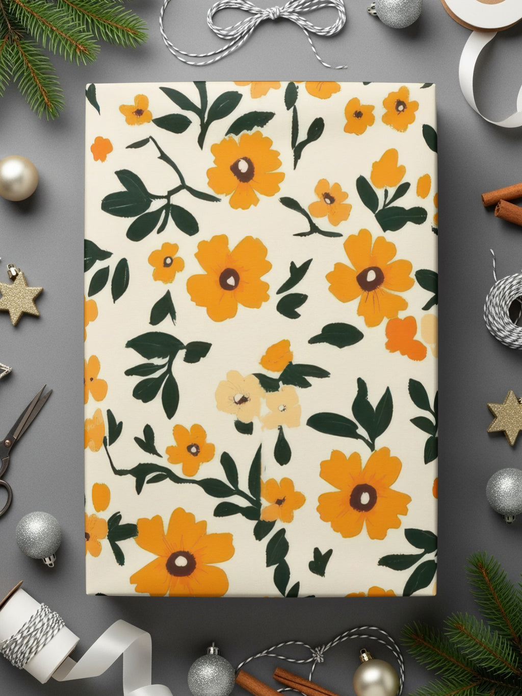 Vibrant Floral Patterned Yellow Flower Decor Product