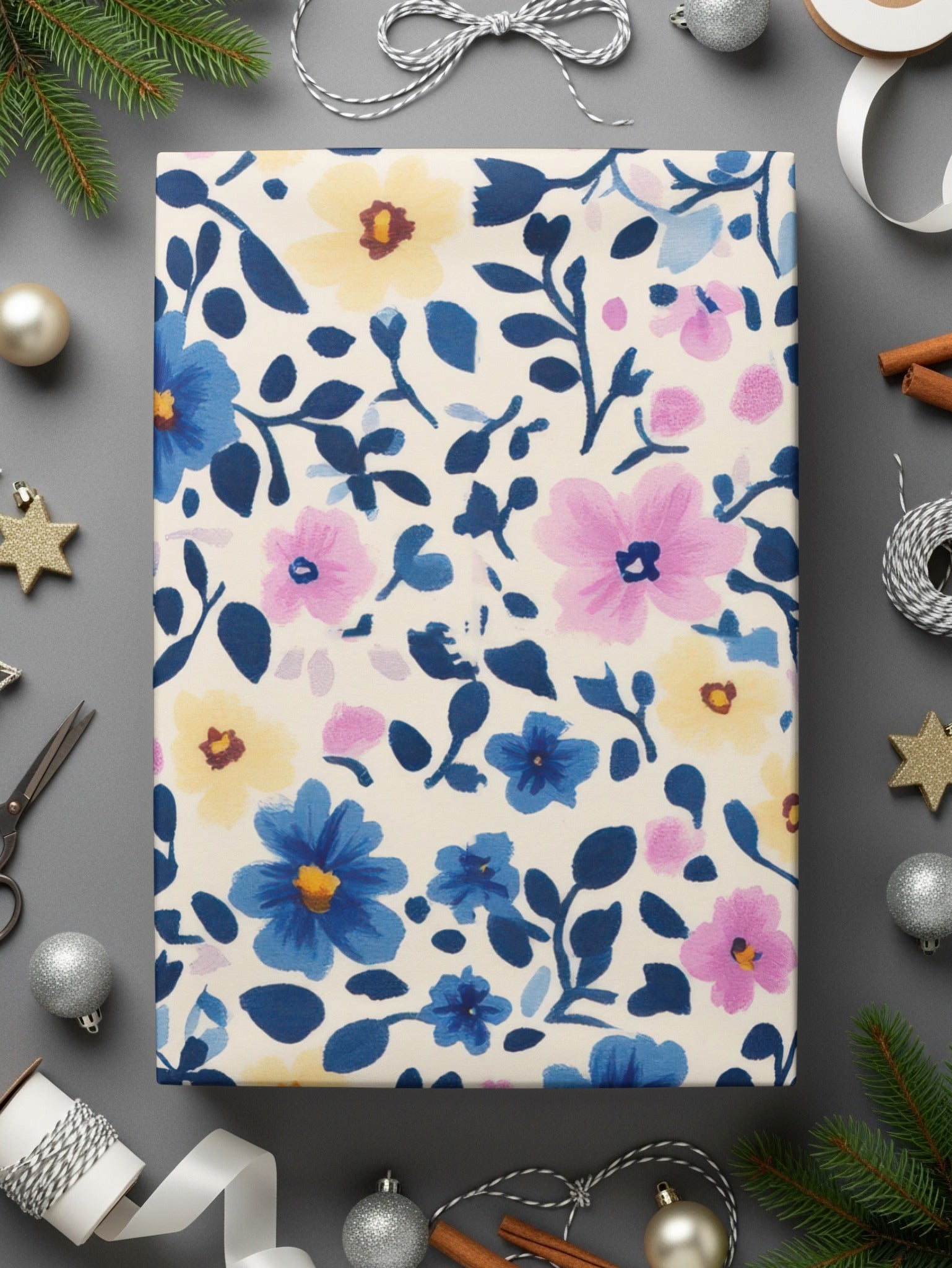 Colorful Floral Design Gift Wrap for All Occasions