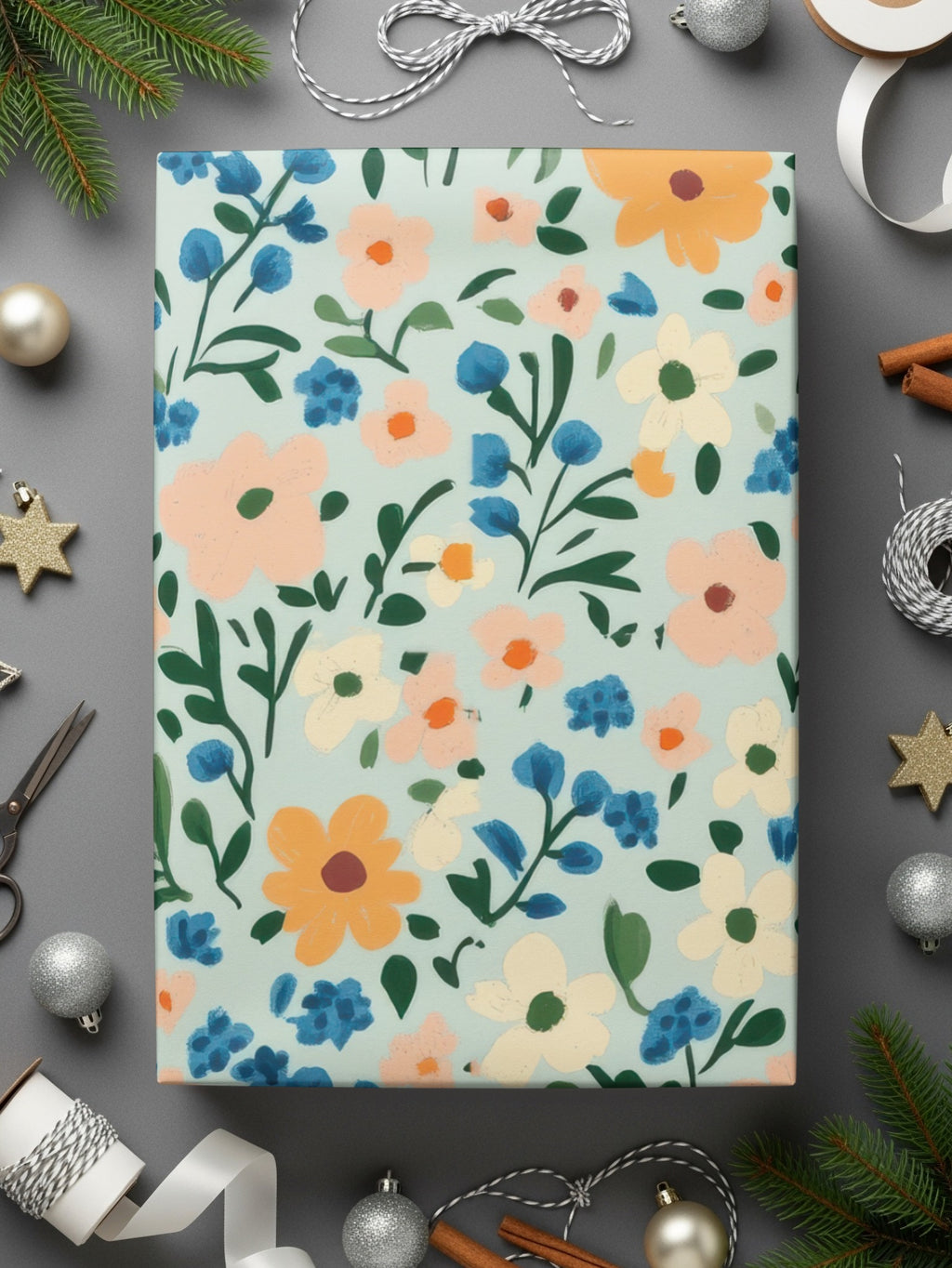 Colorful Floral Wrapping Paper Perfect for Any Gift