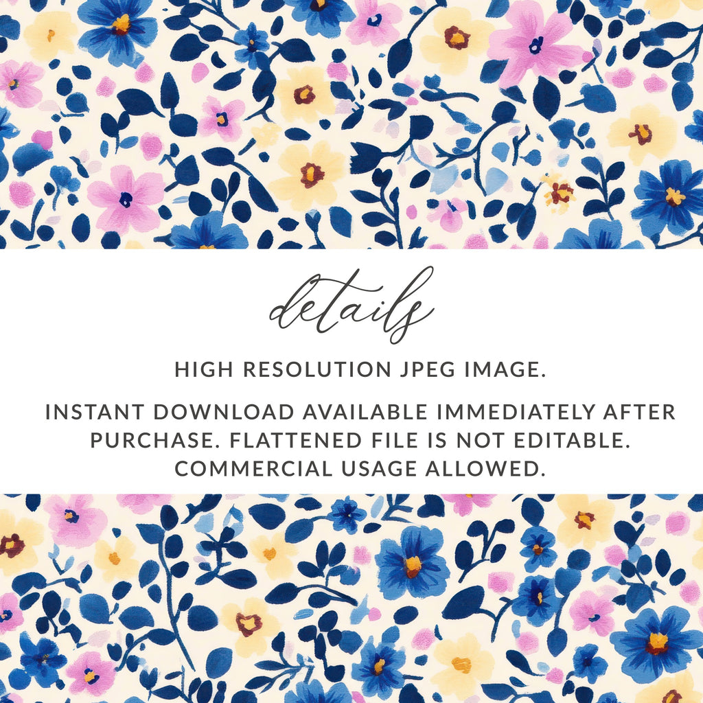 Bright Floral Pattern High Resolution JPEG Image