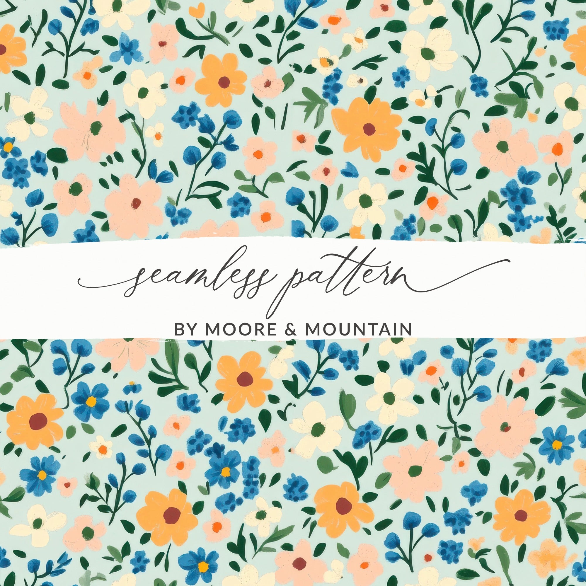 Floral Seamless Pattern by Moore & Mountain product