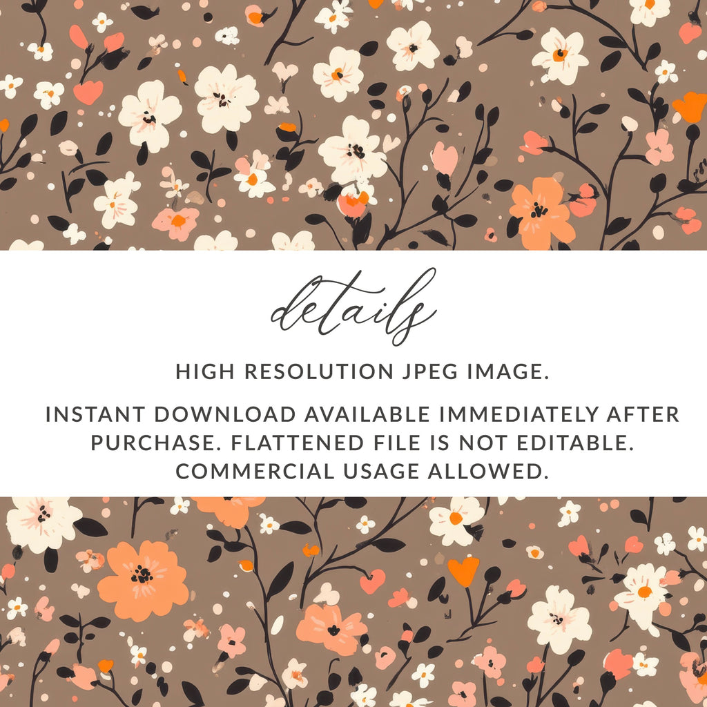 Floral High Resolution JPEG Instant Download File