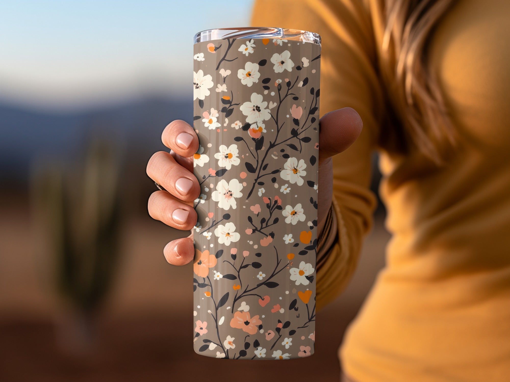 Floral Patterned Insulated Water Bottle for Everyday Use