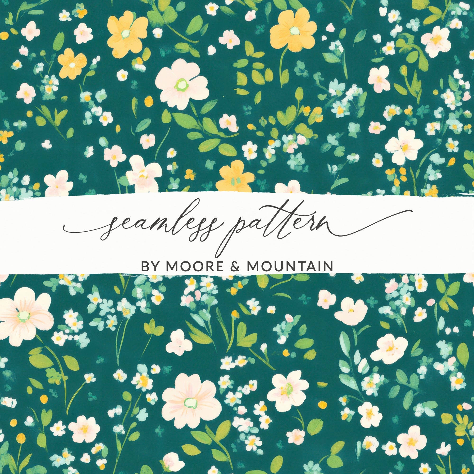 Vibrant Floral Seamless Pattern by Moore & Mountain