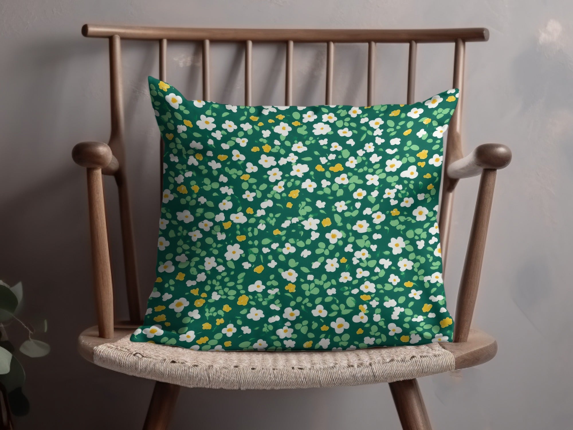 Vibrant Floral Patterned Comfortable Cushion Pillow