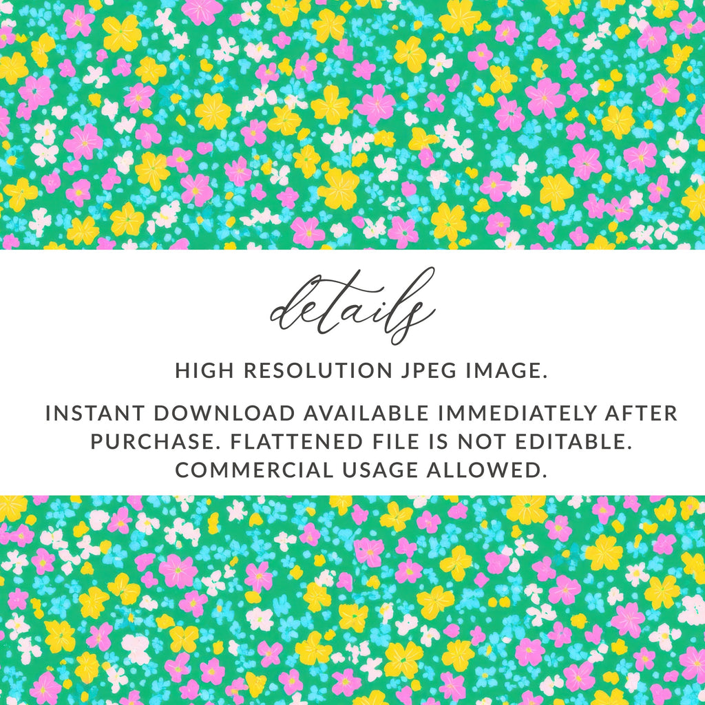 Colorful Floral Pattern High Resolution JPEG Image