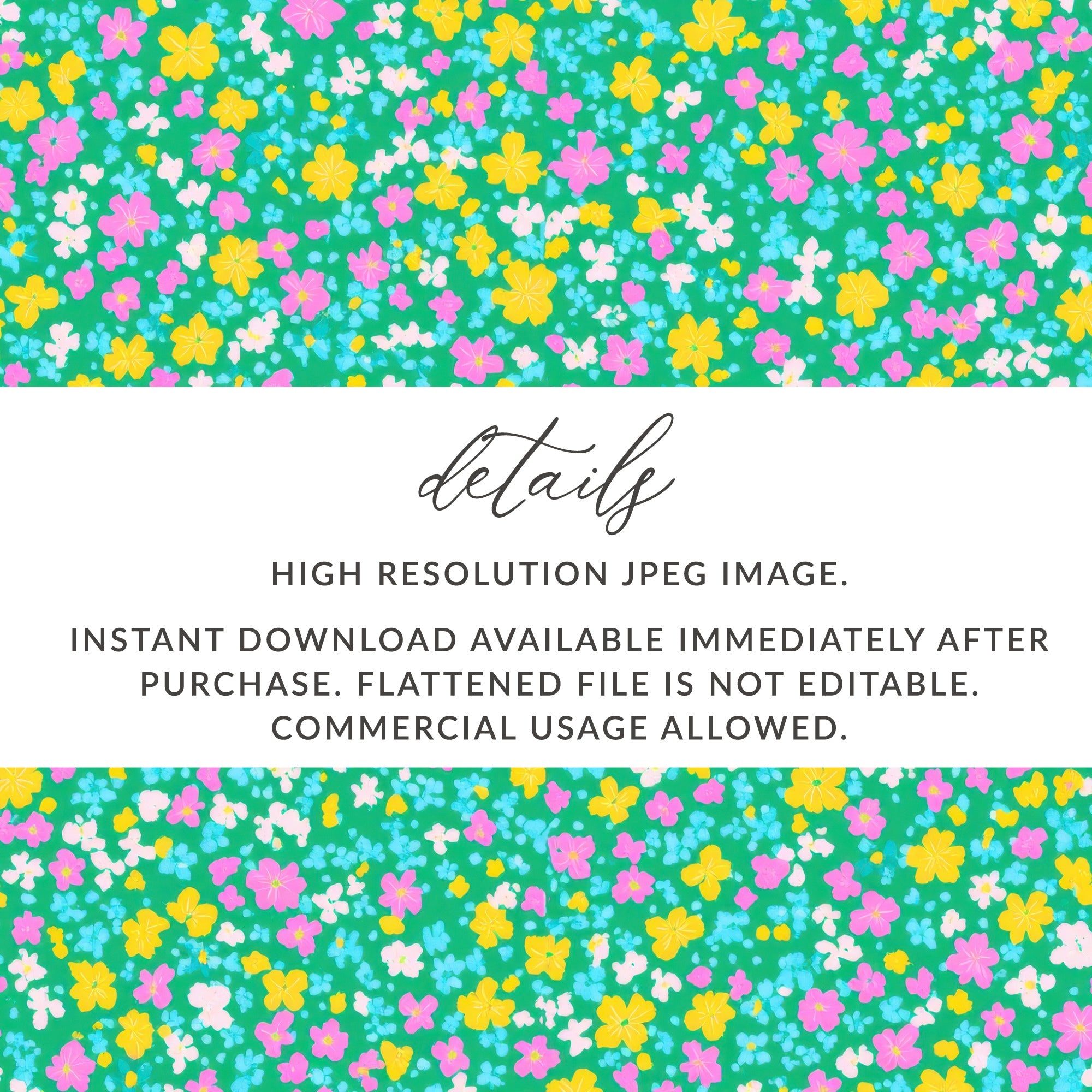 Colorful Floral Pattern High Resolution JPEG Image