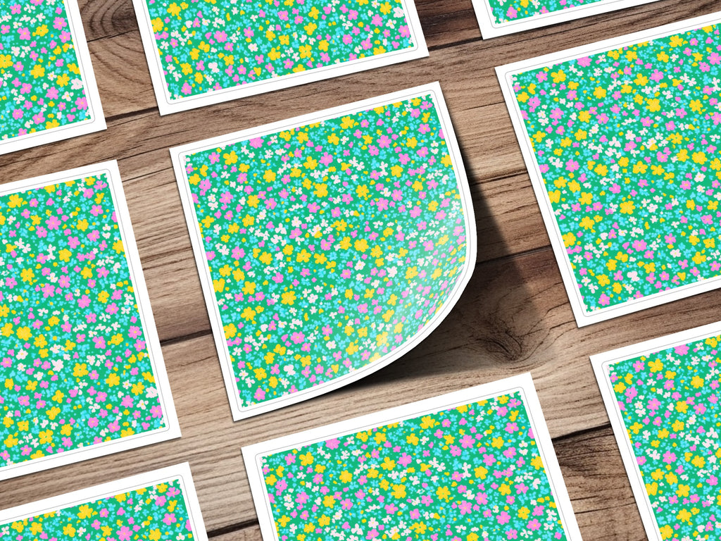 Colorful Floral Pattern Sheets for Crafts and Projects