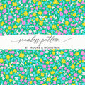 Bright Floral Seamless Pattern by Moore & Mountain