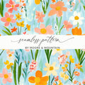 Colorful Floral Seamless Pattern by Moore & Mountain
