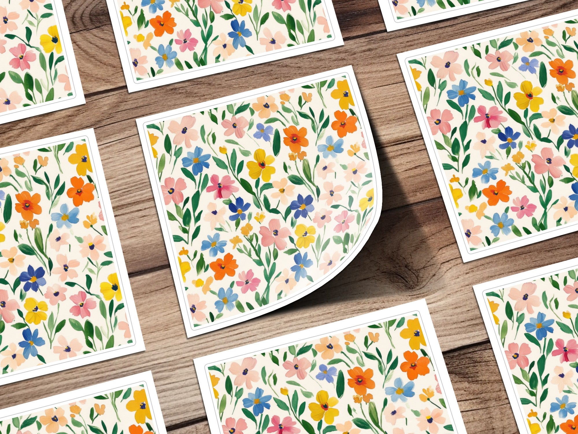 Vibrant Floral Printed Design Spring Season product