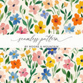 Colorful Floral Seamless Pattern by Moore & Mountain