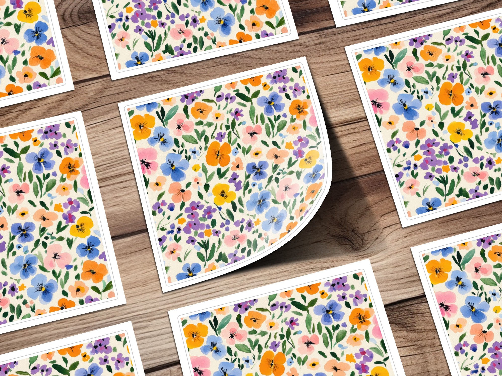 Colorful Botanical Pattern Art Print for Home Decor
